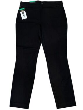 NWT Dalia Jacquard Pull On Pants Tummy Slimming Black Size 12